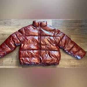 A New Day Puffer Coat Zip Up Jacket Womens Medium